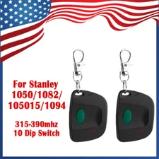 2x Garage Door Opener Remote For Stanley 1050 1082 105015 10 Dip Switch 300mhz