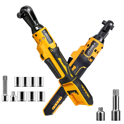 Brushless Cordless Electric Ratchet Wrench 1/2'' & 3/8'' For Dewalt 20V Battery