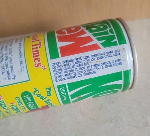 MOUNTAIN DEW Vintage CONTEST Soda Can PUSH BUTTON Steel FLAT TOP Toronto Canada - Picture 15 of 16