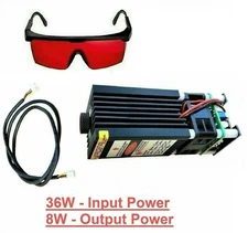36000MW Blue Laser Module Head Kit 36W For CNC Engraving Cutter Engraver Machine