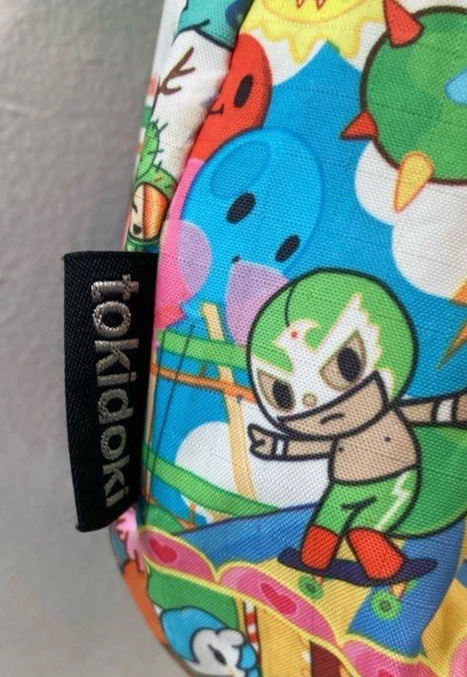 Authentic Tokidoki Lesportsac Haunted castle amusement park Bag Purse with charm - Image 3 of 4