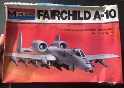Monogram Fairchild A-10 5405 1/72 Open Model Kit  Sullys Hobbies 