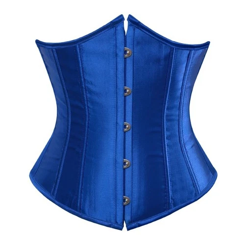 Women Gothic Sexy Satin Corset Bustier Slimming Shaper Corset Lingerie Plus Size - Image 2 of 4