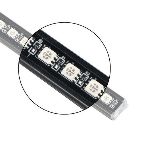 Car Flash 22inch 48 LED Light Strip RGB Knight Rider Scanner Strobe Grille Light - Picture 9 of 12