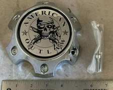 NEW American Outlaw Rim Chrome Screw In Wheel Hub Cover Center Cap BC-789S 6 Lug