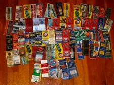 Lot of 100 Mostly 1940's Vintage Matchbook Covers Advertising Businesses 