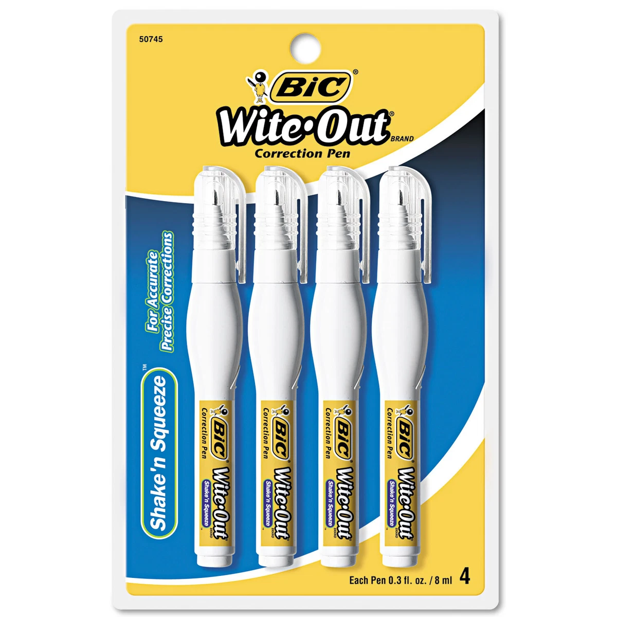 BIC Wite-Out Correction Pen Shake 'n Squeeze - New