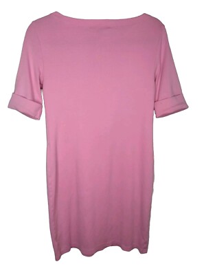 karen scott t shirt dress Karen Scott Sport Polka Dot Rolled Cuff Short Sleeve T-Shirt Dress Size S