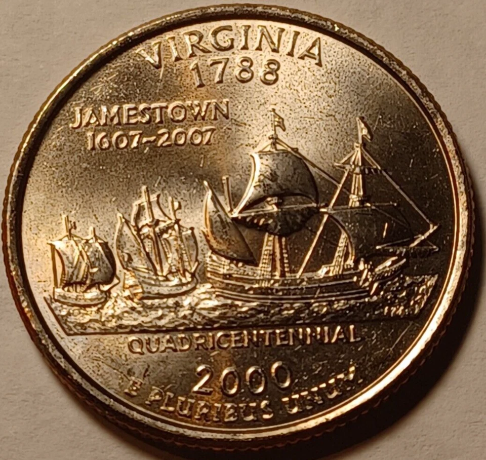 Virginia 2000 P Washington Quarter Errors Both Sides Uncirculated RARE Coin - Image 4 of 4