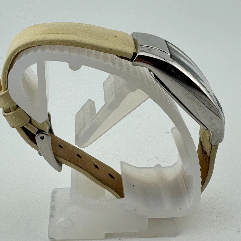 Reloj de Cuarzo Tom Tailor Vintage Mujer 30m Plata Barril Acero Cuero Nuevo Batería Foto 3 de 4