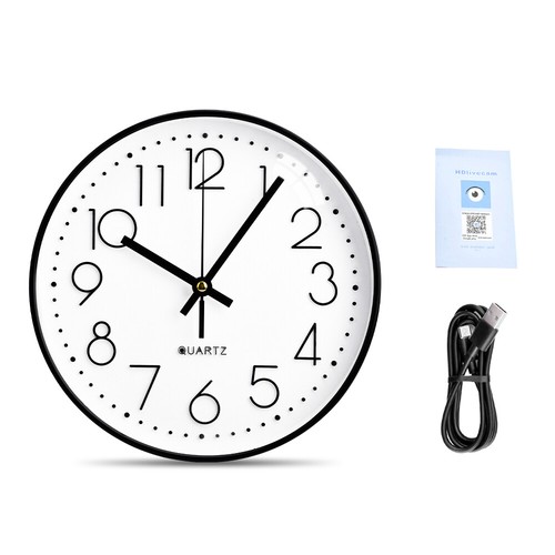 1080P HD Wifi IP Wall Clock Home Security Nanny Camera Support Phone Remote View - Afbeelding 15 van 19