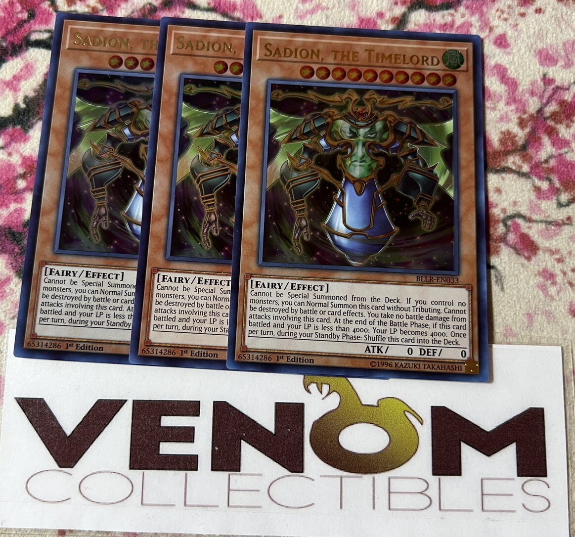 Yu-Gi-Oh! Karte – Sadion, The Timelord (BLLR-EN033, Ultra Rare, 1st Edition)