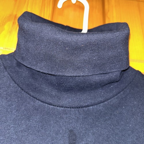 Chaps Size Large Cotton Black Long Sleeve Turtle/Cowl Neck Sweater Turtle Neck - Picture 3 of 15