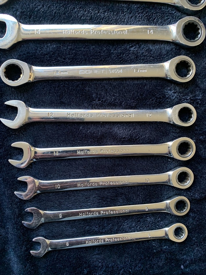 Halfords Advanced/professional Ratchet Spanners Set With 12mm/13mm