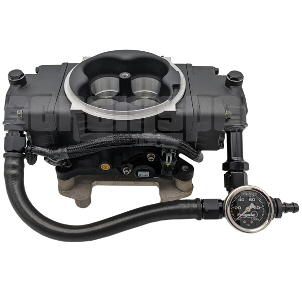 Holley Sniper Stealth EFI 4150 EFI dual inlet fuel line with gauge eBay