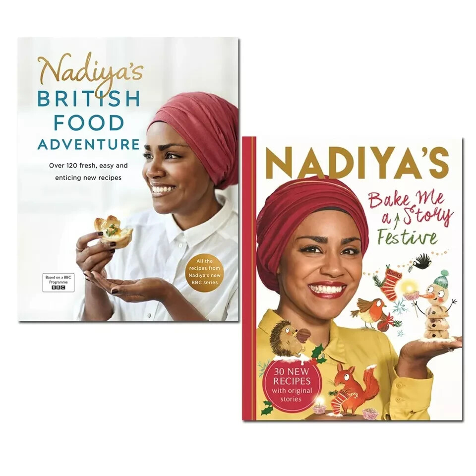 Nadiya Hussain 2 Books Collection Set Nadiya's British Food Adventure