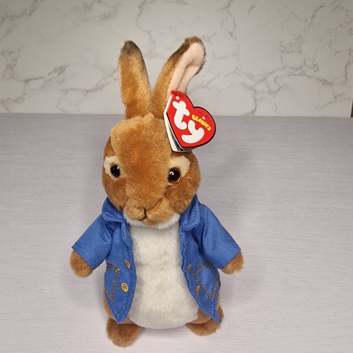TY BEANIE PETER RABBIT Beatrix Potter SOFT TOY TEDDY With TAGS