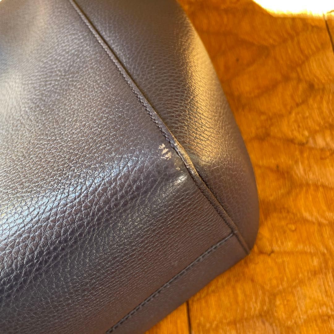 GUCCI Swing Leather Tote Bag Navy Turquoise Bi-Color Made in Italy thumbnail 14