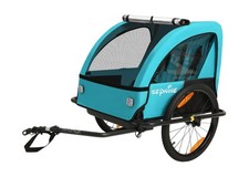 Sepnine Kids Bike Trailer, Suitable for 1 to 2 Children, Double Seat, Univers...
