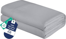 Full Flat Sheet - Ultra Soft Brushed 1800 Microfiber Flat Sheets Only - Wrinkle