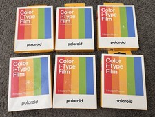 6 Packs Polaroid 6000 Color I-Type Film. 8 Photos Per Pack. 40 Total. 2023/2024