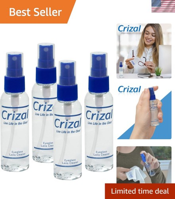 #ad Eyeglass Lens Cleaning Solution – 4 Pack – Safe for AR Coated Lenses – Design... $23.19