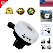 Easy to Install Classic White Bike Bell - Loud Sound for Road and Mountain Bikes
