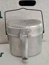 Ess Feldgeschier Fressnapf  Henkelmann  Von 1914 bis 1945  Aluminium Dreiteilig