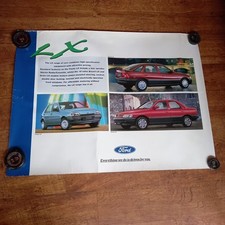 RARE 1980s 'FORD' EX DEALERSHIP GARAGE POSTER......LX RANGE