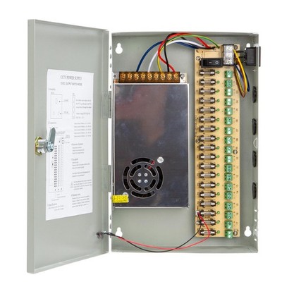 Xenocam 18 Channel Port 12V DC 20 Amp Amper with Glass Tube Fuse Distributed