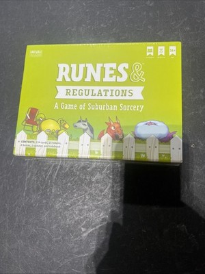 Runes and Regulations expansion pack! Fun strategy board game ages 12-16!
