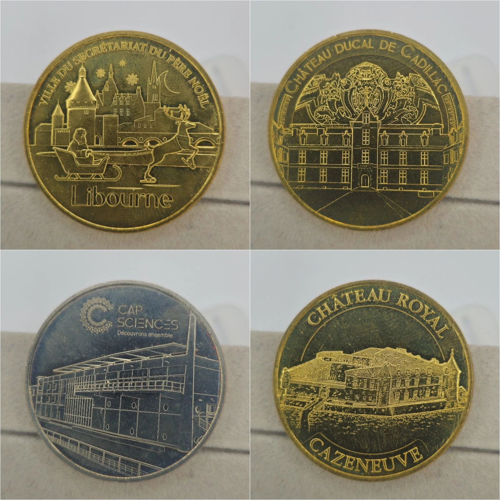 Gironde 33 - Lot Jetons Touristiques Médailles Souvenirs Monnaie de Paris