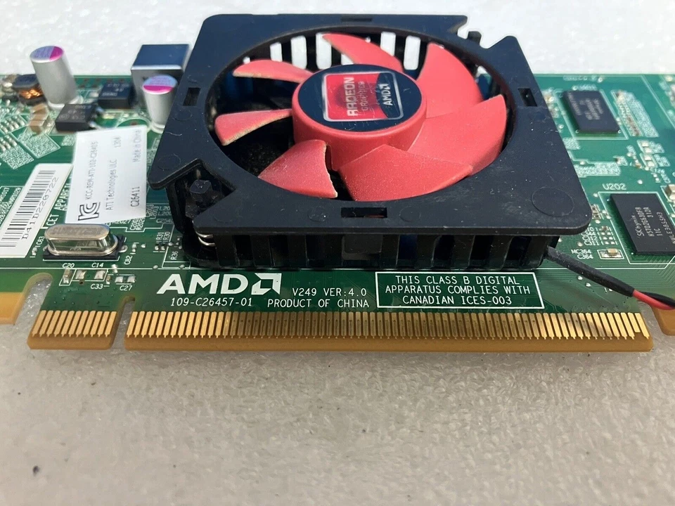 ~ Dell ATI Radeon HD 6450 1GB GDDR3 DVI DP PCIe Low Profile Graphics Card 00WH7F - Image 3 of 4