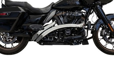 Bassani Sweeper Radial Full Exhaust System Chrome #1F21F Harley