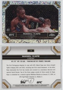 2024 Topps Chrome UFC Speckle Refractor /299 Manel Kape #119 Rookie RC