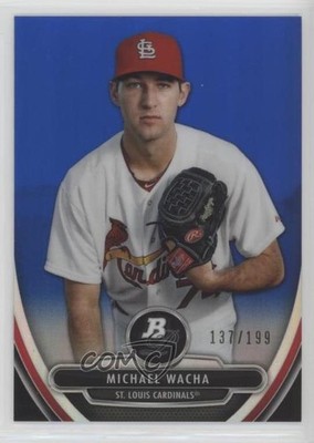 2013 Bowman Platinum Prospects Chrome Blue Refractor Michael Wacha Rookie RC 5tr