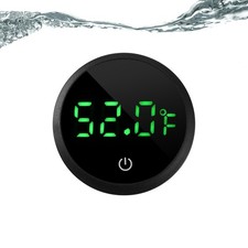 Aquarium Thermometer Digital Fish Tank with Spare Battery Black