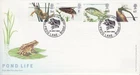 GB Stamps First Day Cover Europa Pond Life, beetle, Fish, FROG LANE PM 2001