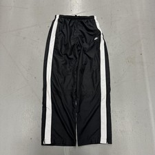 Nike Pants Mens Large Black Track Side Stripe Elastic Waist Swoosh Logo Athletic