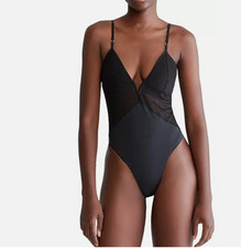 Calvin Klein Minimalist Micro Lace Bodysuit Medium