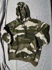 NIKE CAMOUFLAGE HOODIE MENS SMALL CJ4539-222