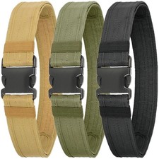 MEN Casual Military Tactical Army Adjustable Quick Release Belts Pants Waistband