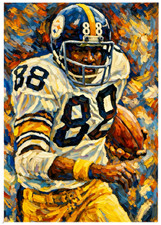 LYNN SWANN * Pittsburgh Steelers * FOOTBALL * Illustrated Art Card * ATC ACEO