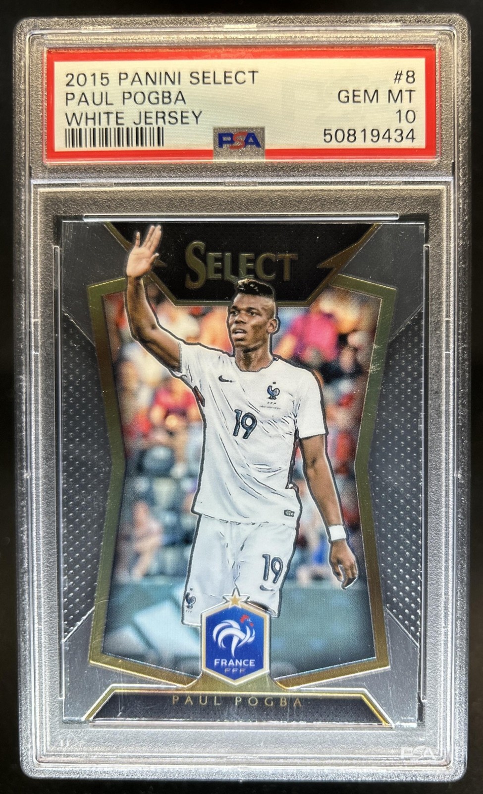2015 Panini Select Paul Pogba #8 France PSA 10 GEM MINT view 1
