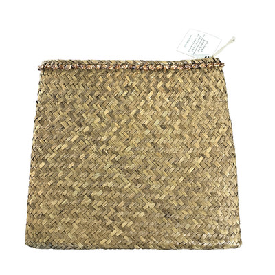 Pier One Imports Zipper Top Wicker Storage Pouches New