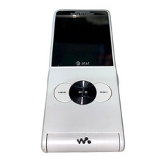 Sony Ericcson Walkman W350a White AT T Flip Phone No Charger/Battery