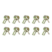 Spring Hose Clamps (8mm/0.31") 35Pcs, Metal Clip Tube Pipe Fastening