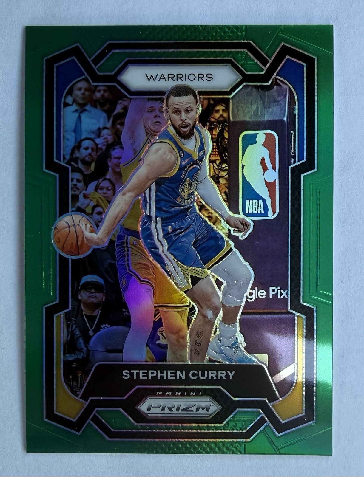 2023-24 Panini Prizm Stephen Curry #119 Green Prizm