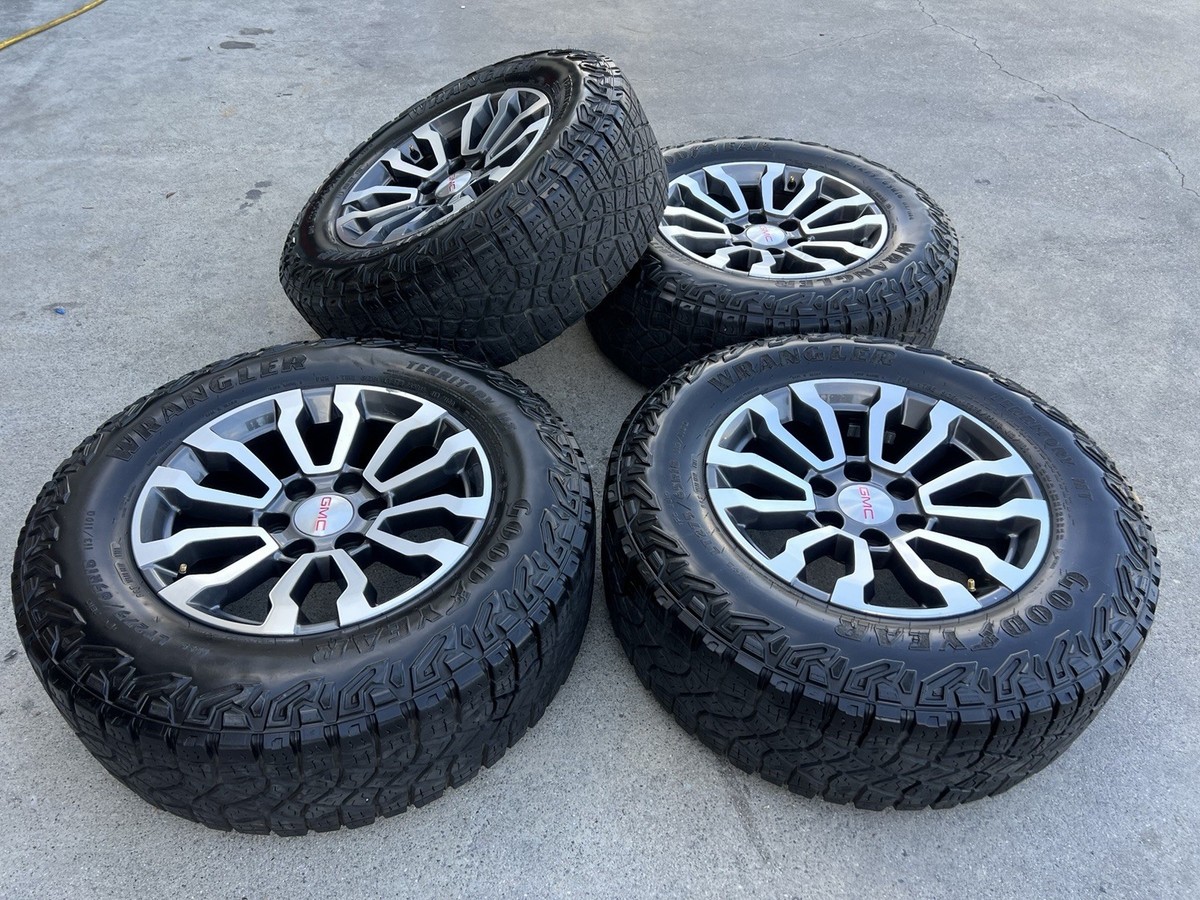 18” Factory GMC Sierra Yukon AT4 Wheels Rims Tires Original Stock