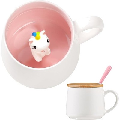 Personalisierte Einhorn-Tasse für Frauen - Kawaii Geschenkidee, 360ml, Tiermo...